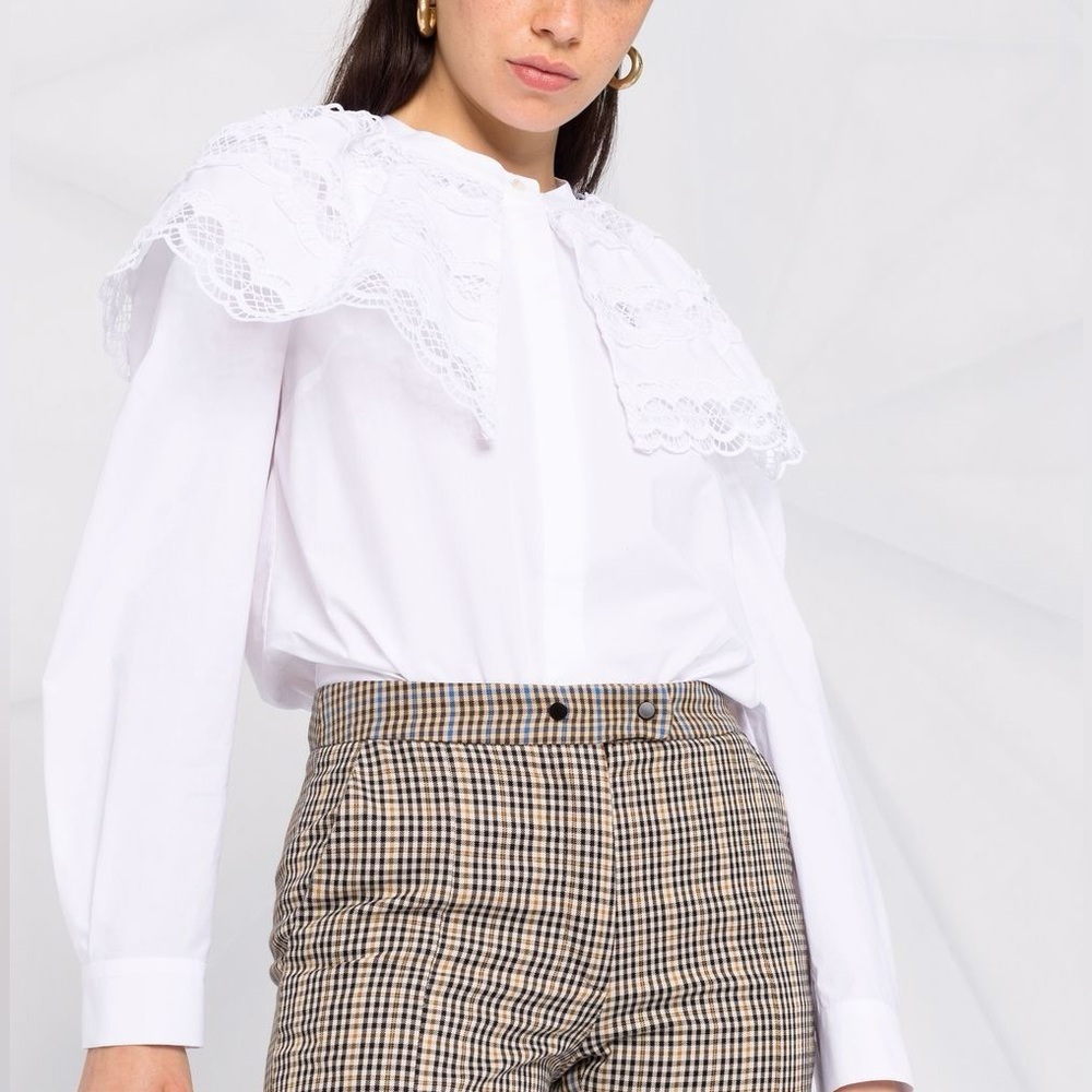 SANDRO Organic Cotton Blouse